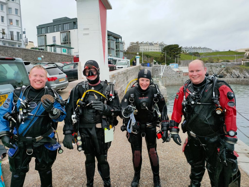 Plymouth Sound Divers at the Waterfront on a monday night. 